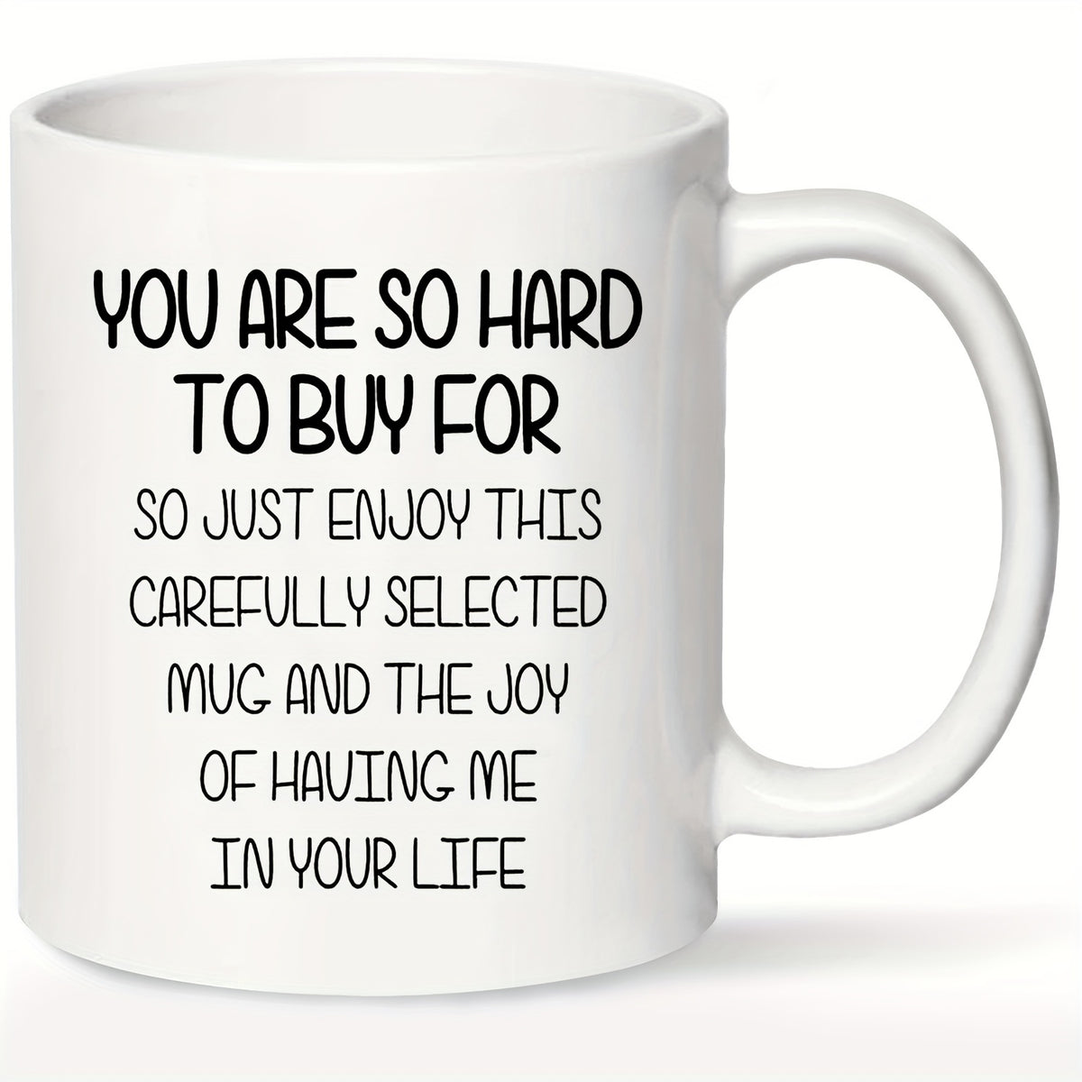 Ceramic Coffee Mug with Humorous Quote - Reusable, Hand Wash Only, Microwave & Dishwasher Safe, Ideal Gift for Holidays