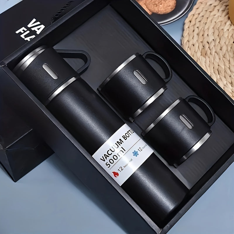Versatile Vacuum Flask Set: Your Ultimate Hydration Companion | Drinkware | - Shoppix