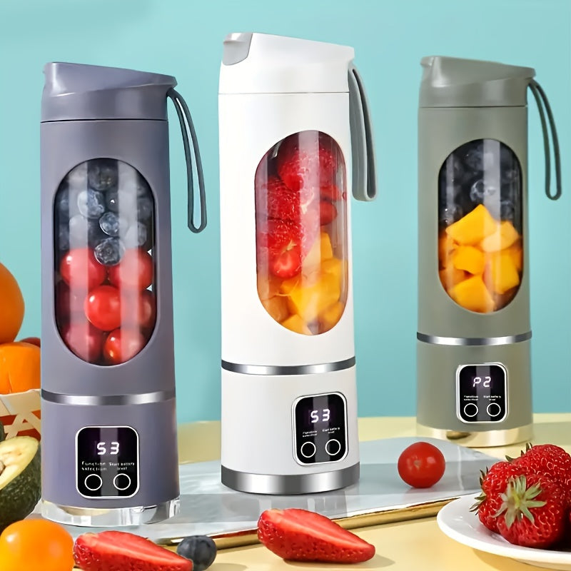 Portable USB-Rechargeable Blender & Juicer - 10.14oz to 16.91oz Capacity, Easy Clean, Perfect for Fruit & Vegetable Drinks, Milkshakes