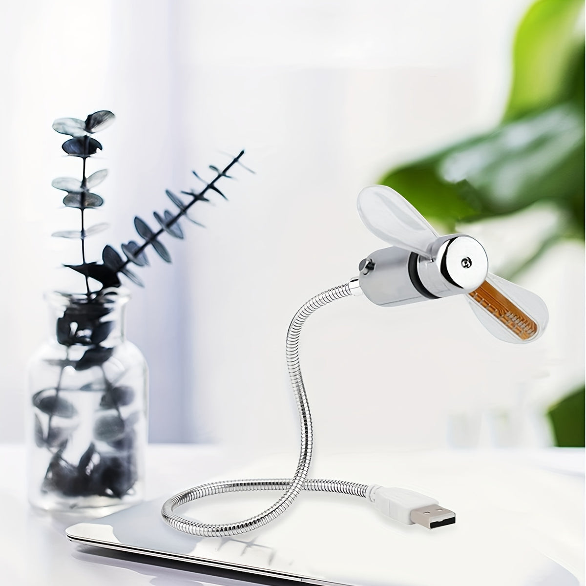 Stay Cool and Informed with the USB Clock Fan Portable | Gadgets|