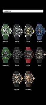 NAVIFORCE for Men Silicone Strap Luxury Fashion Quartz Watches Wrist watch Sports Chronograph 5TM Waterproof Male Watches GIfts