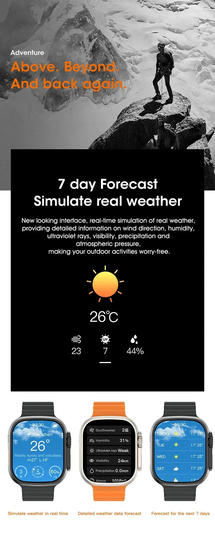 **Ultra 4 AI Smart Watch 2.2″ AMOLED | Bluetooth Calling & GPS** - Shoppix