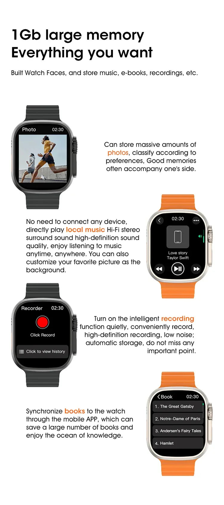 **Ultra 4 AI Smart Watch 2.2″ AMOLED | Bluetooth Calling & GPS**