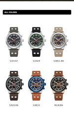 NAVIFORCE Luxury Watches for Men Eco-Drive Movement Casual Genuine Leather Strap 5ATM Waterproof Luminous Wristwatches Gift 2025