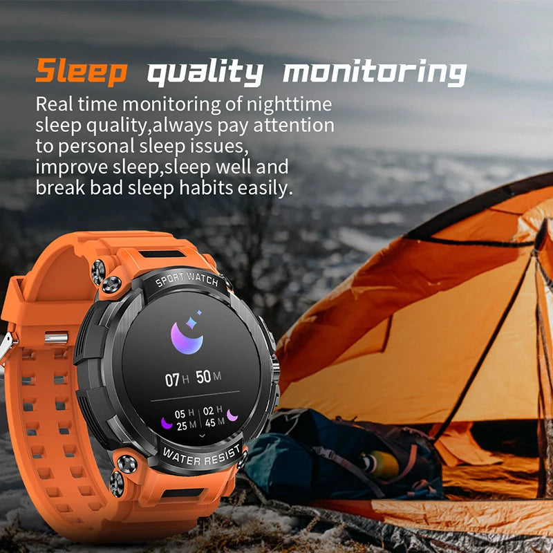 2025 New Men Smartwatch 1.5" HD Screen Military Watch Call IP68 Waterproof 100 Sport Modes Smart Watch with 600mAh Large Battery