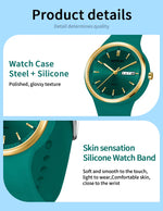 Fashion Calendar High Guality Women's Quartz Watch Silicone strap Ladies Watches Simple Elegant Watch For Woman Lady Reloj Mujer