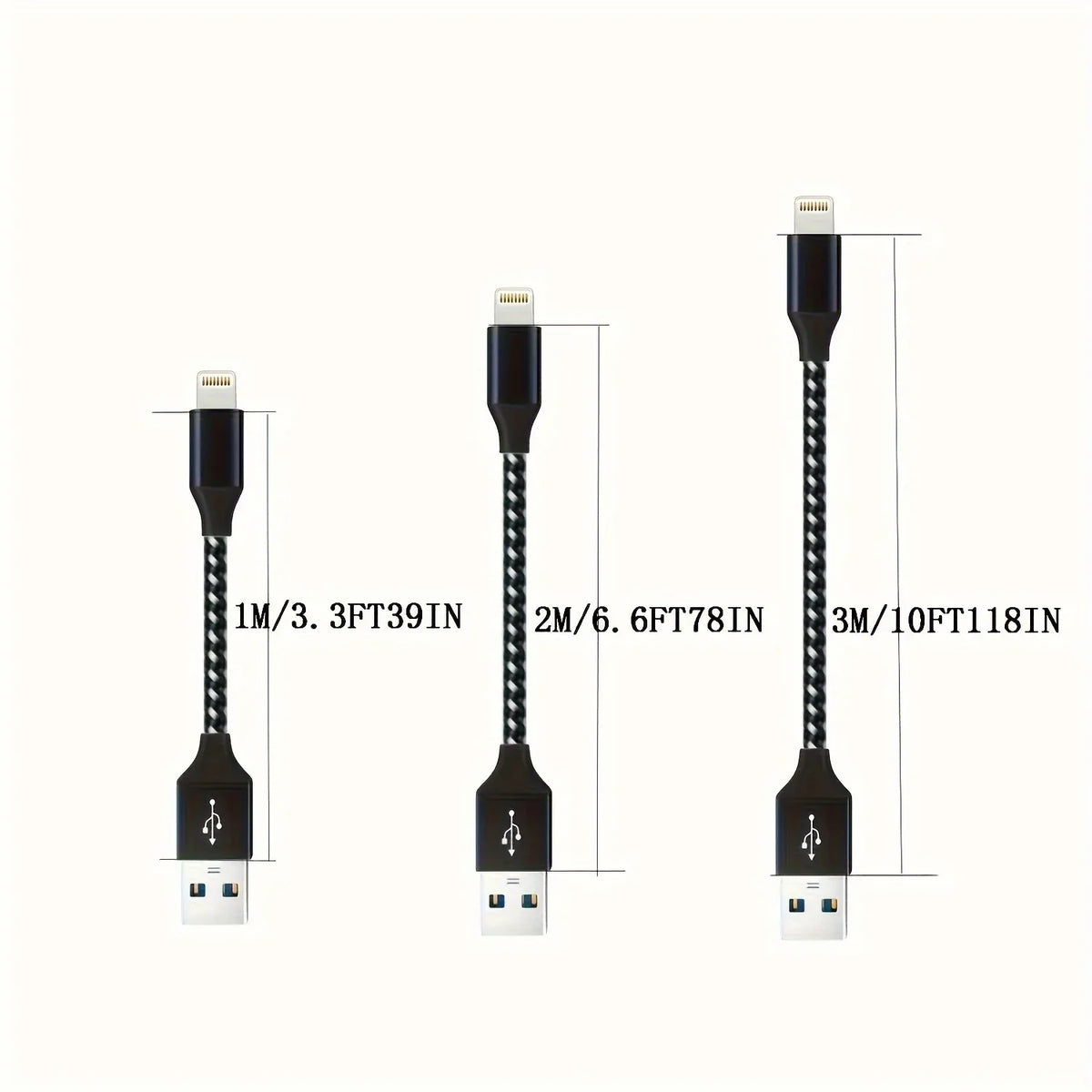 Schnellladekabel für das iPhone mit geflochtenem Nylonband – Bleiben Sie immer und überall verbunden | Ladekabel|