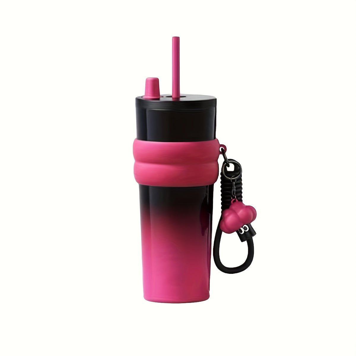 Sip in Style: 24oz Stainless Steel Tumbler with Straw and Lid | Drinkware | - Shoppix