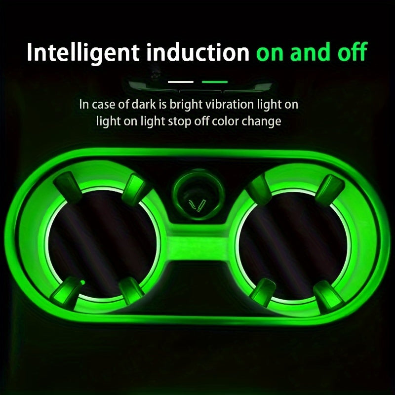 Illuminate Your Car Interior with LED Cup Holder Lights | Car Accessories| - Shoppix
