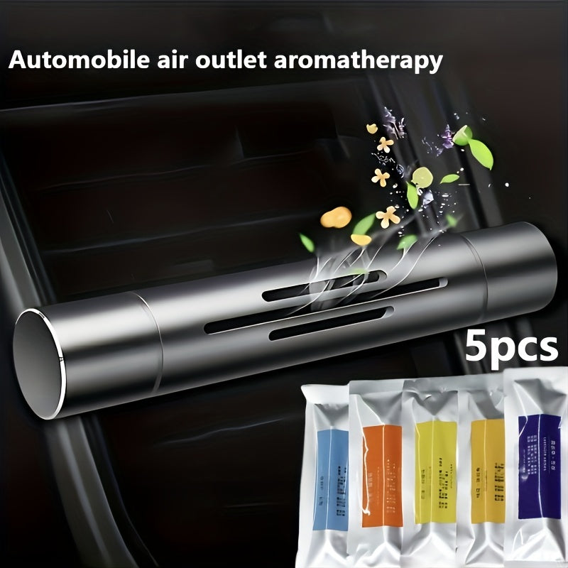 Metal Car Perfume Car Aromatherapy Stick Air Conditioner Air Outlet Aromatherapy Clip Solid Ornament Creative Car Aromatherapy | Car Accessories| - Shoppix
