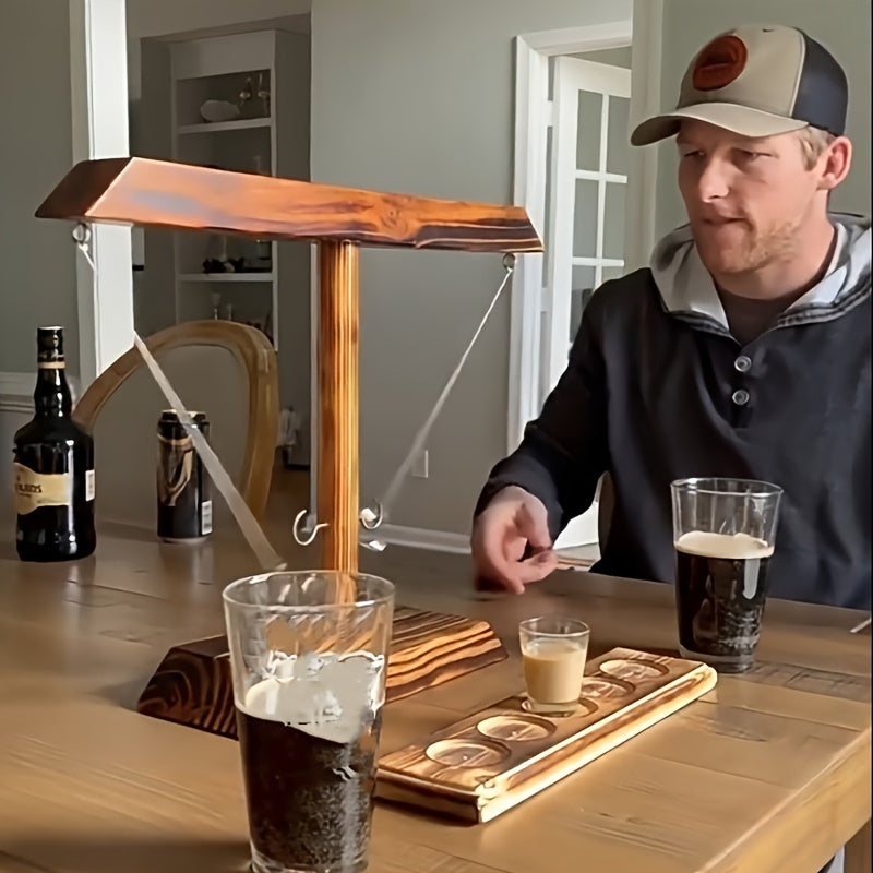 Ultimatives Ringwurfspiel aus Holz – Perfekt für Partys drinnen/draußen, Halloween und mehr – Robuste Konstruktion aus Kunststoff und Holz, Partyspiele für Halloween, Am besten für Weihnachten, Perfekt für Thanksgiving