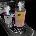 Luxury Rhinestone Car Diffuser Humidifier | Car Accessories | - Shoppix