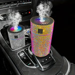 Luxury Rhinestone Car Diffuser Humidifier | Car Accessories | - Shoppix