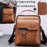 Vintage Faux Leather Men's Crossbody Bag | Bags & Luggage | - Shoppix