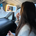 Car Sun Visor LED Vanity Mirror with Light - 3 Brightness Levels, High-Definition Makeup Mirror for Car Accessories