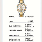 CURREN Business Men's Steel Band Chronograph Watch | Men's Watches | - Shoppix