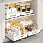 Heavy Duty Pull-Out Cabinet Organizer - Expandable Storage Solution for Kitchen & Home Organization