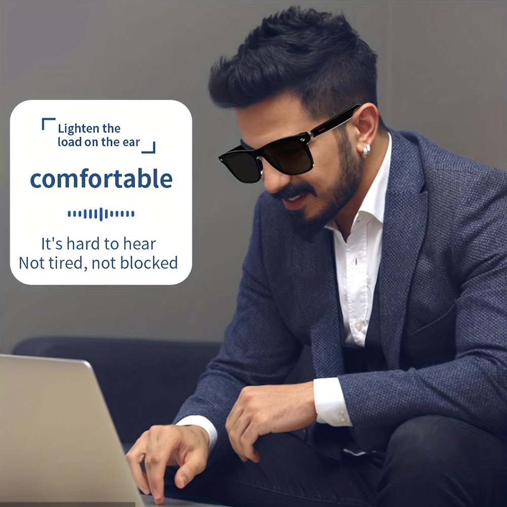 Smart Glasses with Advanced Blue Light Filter, Built-in Mic & Speakers – Touch Control, AI Voice Assistant, 5hr Battery Life | Perfect Gift for Birthdays, Easter, and More