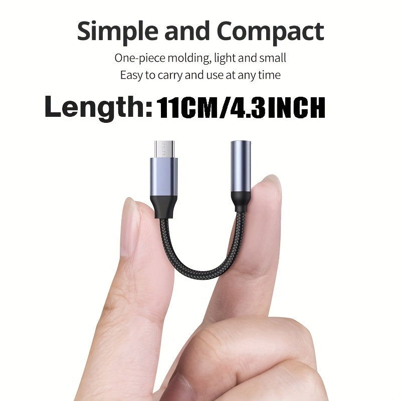 Verbinden Sie Ihr USB-Typ-C-Gerät nahtlos mit 3,5-mm-Audiobuchsen mit dem Typ-C-auf-3,5-mm-Aux-Adapter | Konverterkabel|