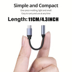 Verbinden Sie Ihr USB-Typ-C-Gerät nahtlos mit 3,5-mm-Audiobuchsen mit dem Typ-C-auf-3,5-mm-Aux-Adapter | Konverterkabel|