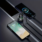 High-Speed 120W 4-in-1 Car Charger with Digital Display | Car Accessories | - Shoppix