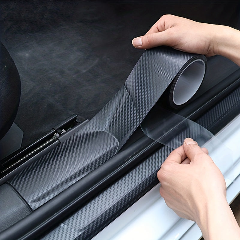 Upgrade Your Car's Style and Protection with 3D Carbon Fiber Sticker | Car Accessories | - Shoppix