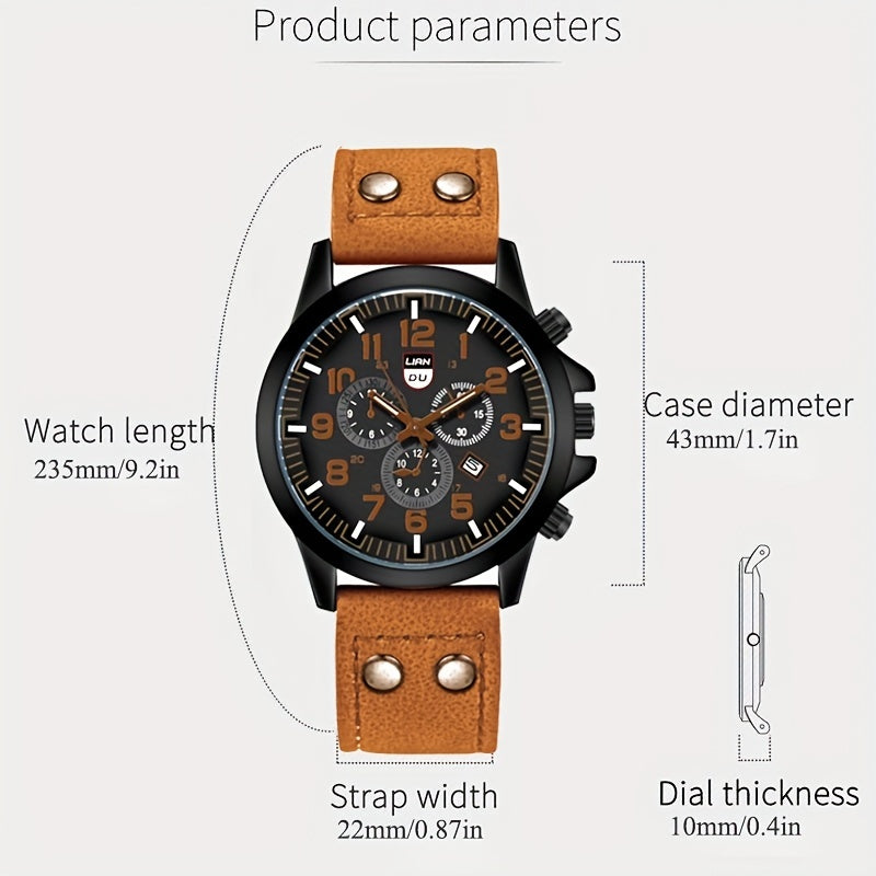 Stylish Men's Watch and Bracelet Set | Men Watches And Bracelet| - Shoppix