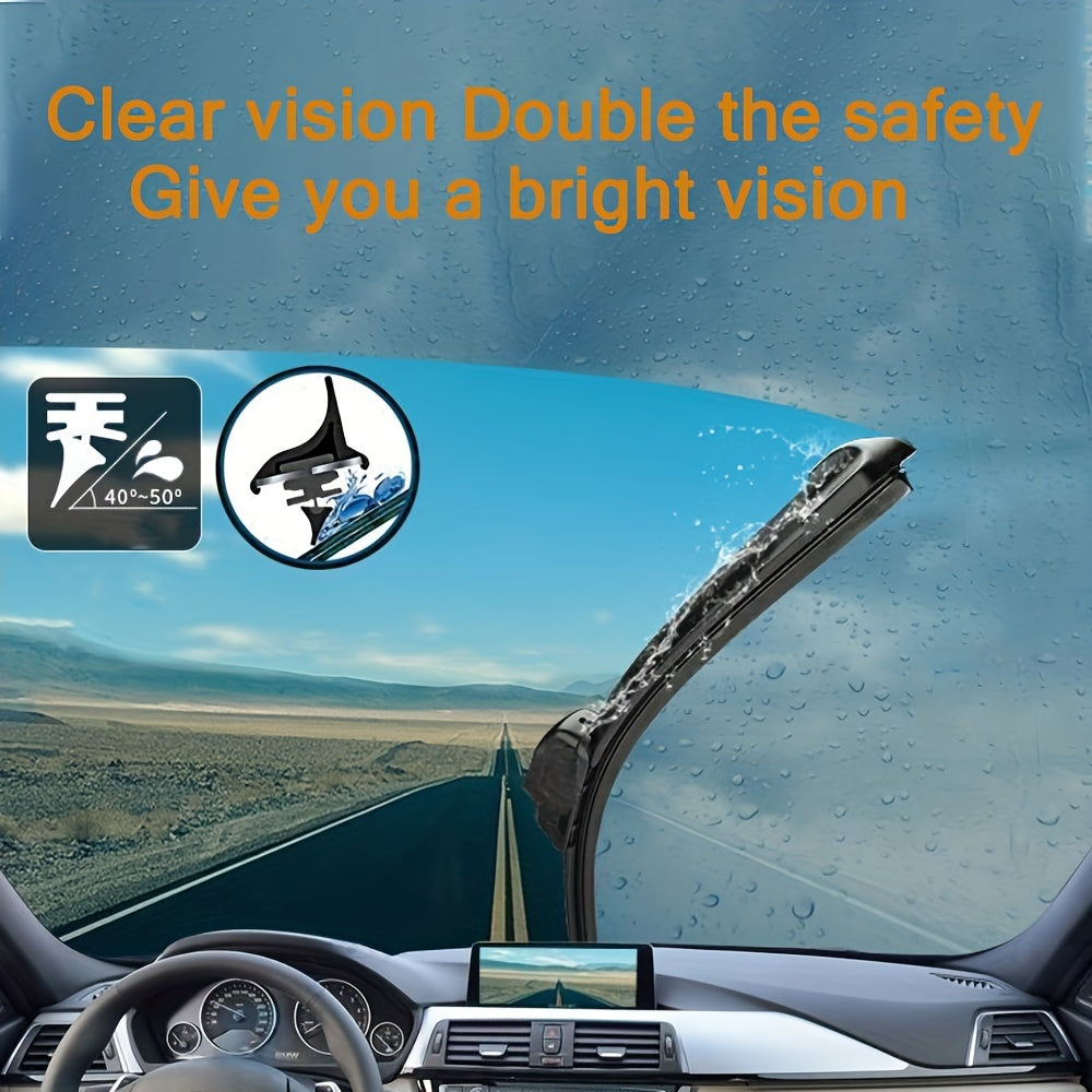 Universal Hybrid Wiper Blades for Crystal Clear Visibility | Car Accessories| - Shoppix