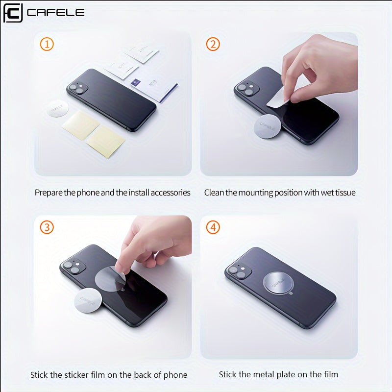 Cafele Universal Magnetic Car Phone Holder: Secure Your Device on Any Drive | Car Accessories