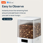 Tuya Smart Automatic Pet Feeder - Remote Control & WiFi Connectivity | Pet Accessories|