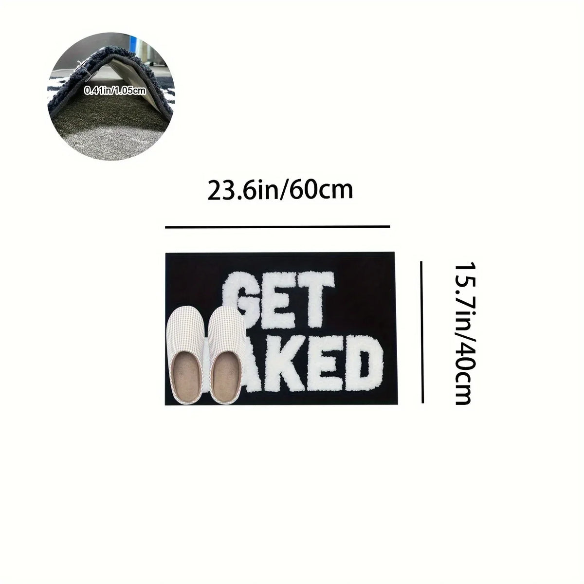"Get Naked" Bath Mat | Rugs & Mats | - Shoppix