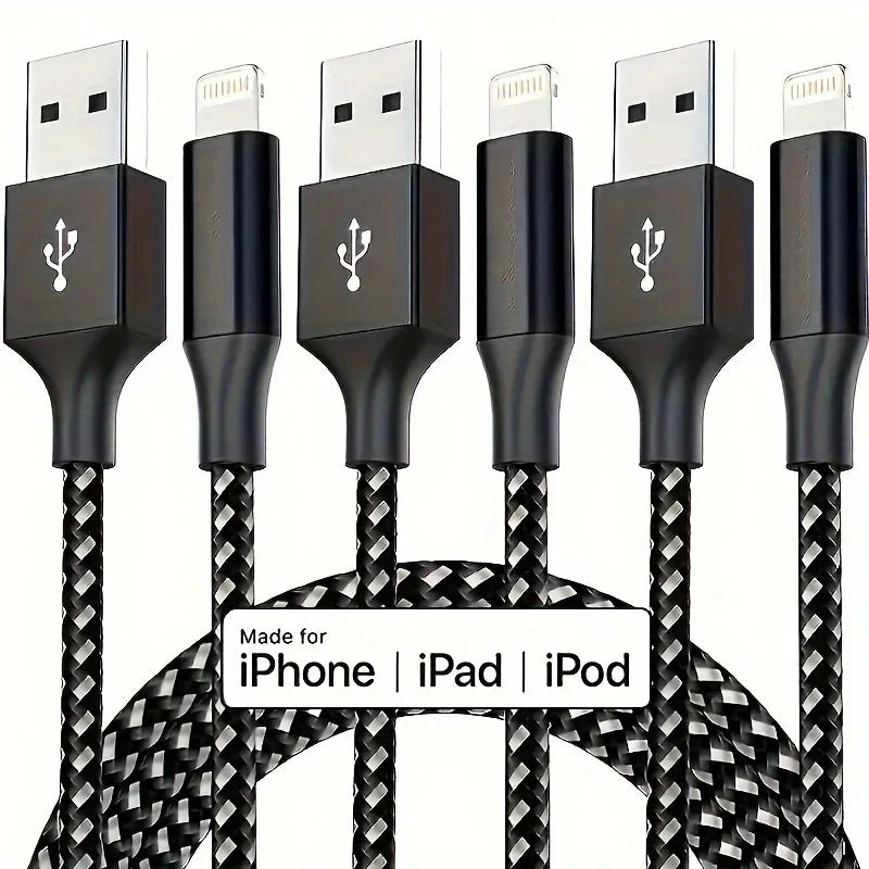 Schnellladekabel für das iPhone mit geflochtenem Nylonband – Bleiben Sie immer und überall verbunden | Ladekabel|