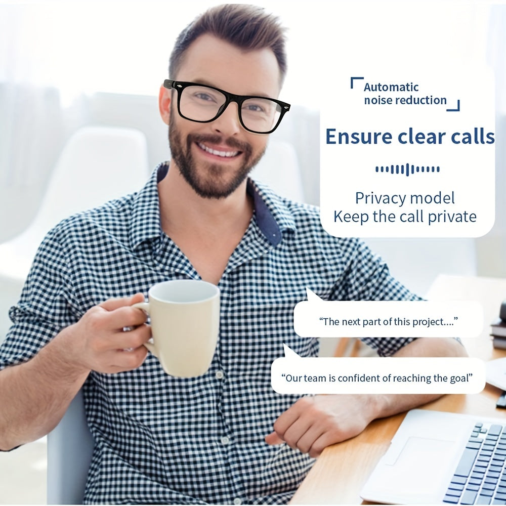 Smart Glasses with Advanced Blue Light Filter, Built-in Mic & Speakers – Touch Control, AI Voice Assistant, 5hr Battery Life | Perfect Gift for Birthdays, Easter, and More