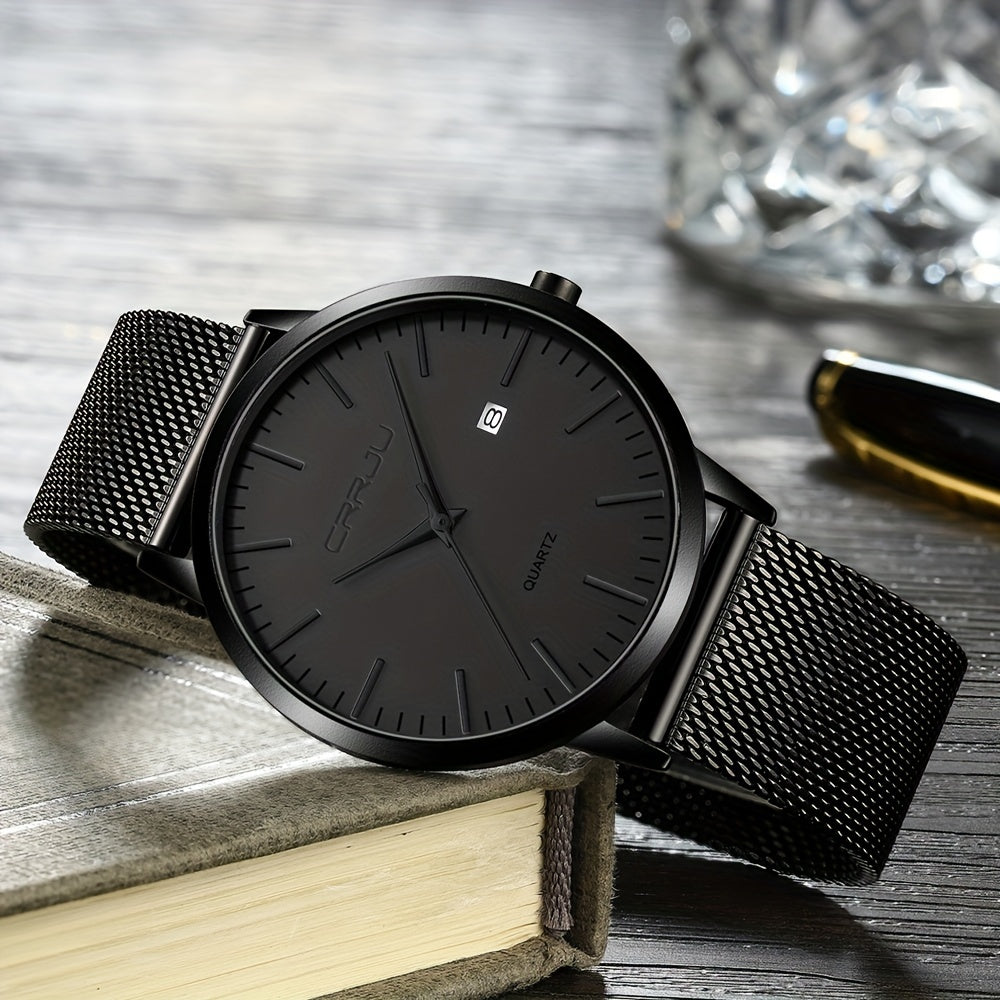 Sleek Stainless Steel Men's Fashion Watch | Men Watches| - Shoppix