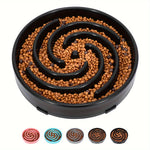Large Dog Slow Feeder Fun Maze Bowl - Interactive Puzzle Design | Pet Accessories|