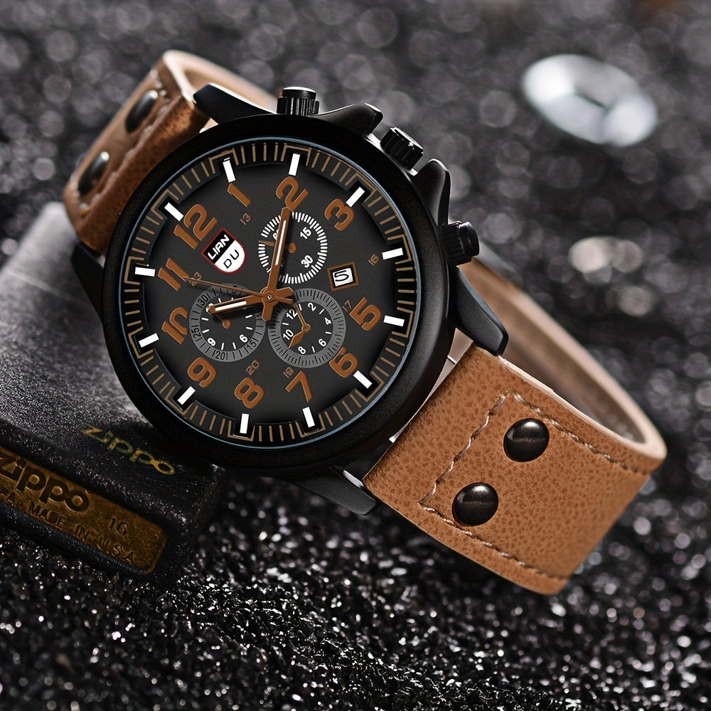 Stylish Men's Watch and Bracelet Set | Men Watches And Bracelet| - Shoppix