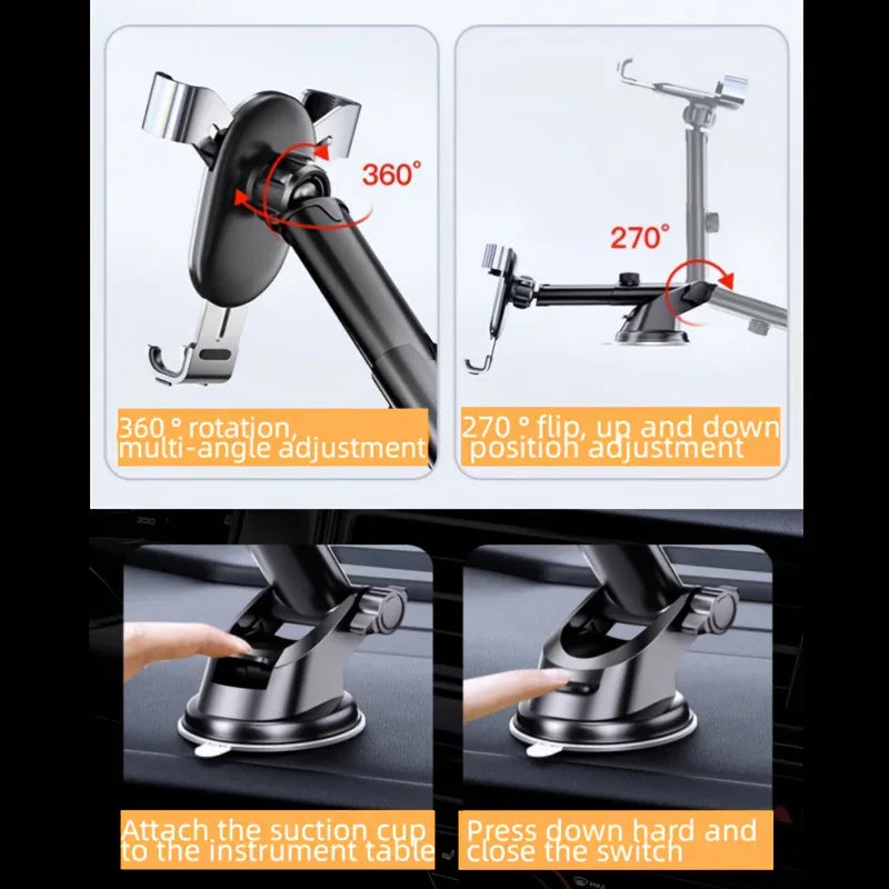 Secure Your Phone on Any Drive with the New Center Control Dashboard Car Bracket | Mobile Holders | - Shoppix