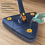 Triangle Mop Set with 360 Degree Rotation | Cleaning Supplies | - Shoppix