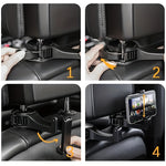 Car Seat Hidden Hook with Rear Cell Phone Holder | Car Accessories | - Shoppix