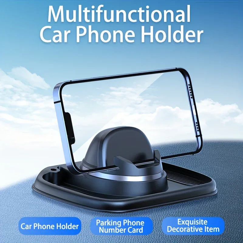 Universal 360-Degree Rotating Car Phone Mount: Multifunctional and Anti-Slip Grip | Mobile Holders |