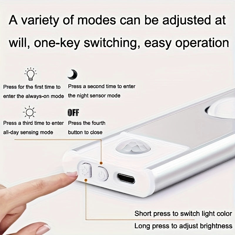 Illuminate Your Space: Human Body Sensor Strip Light | Lighting | - Shoppix