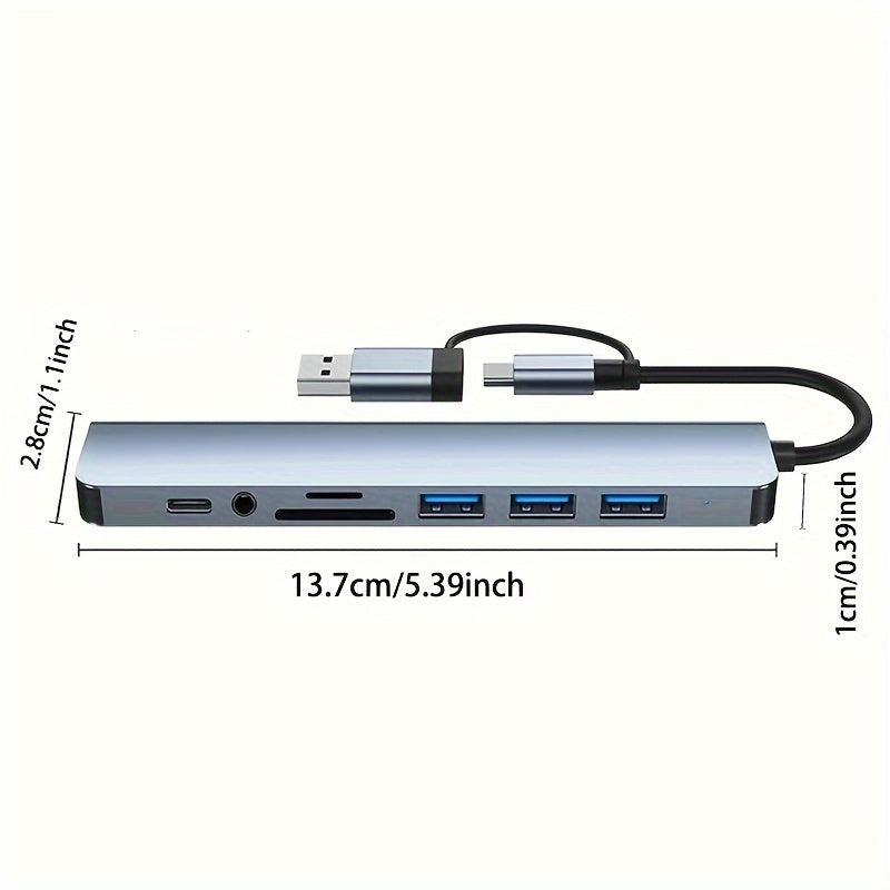 Vereinfachen Sie Ihre Konnektivität mit dem 8-in-1-USB-C-Hub | Ladezubehör|