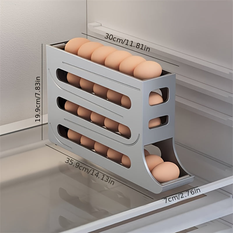 Revolutionize Your Egg Storage: 4-Layer Egg Basket | Storage Organization | - Shoppix