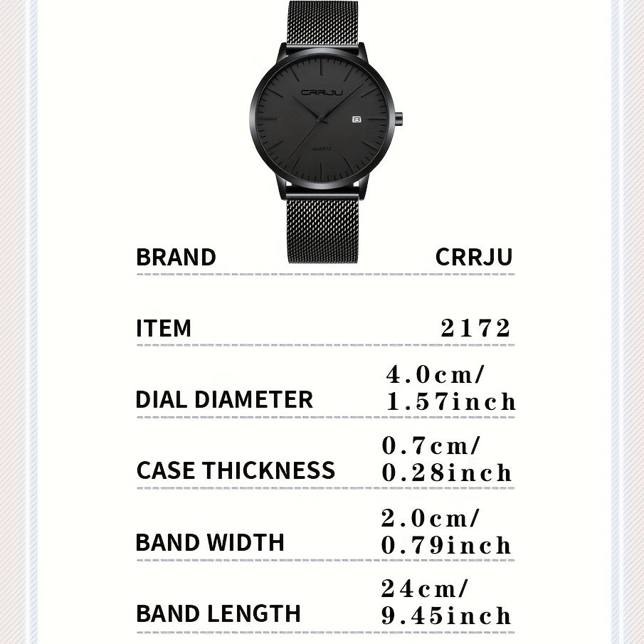 Sleek Stainless Steel Men's Fashion Watch | Men Watches| - Shoppix