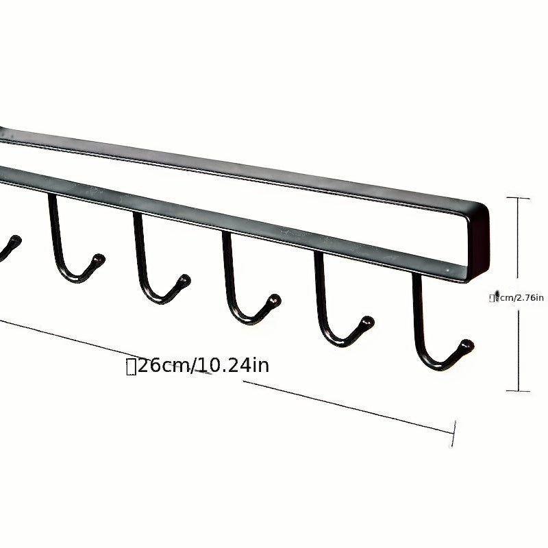 Streamlined Kitchen Organizer: Hanging Cup and Clothes Storage Rack | Storage Organization | - Shoppix