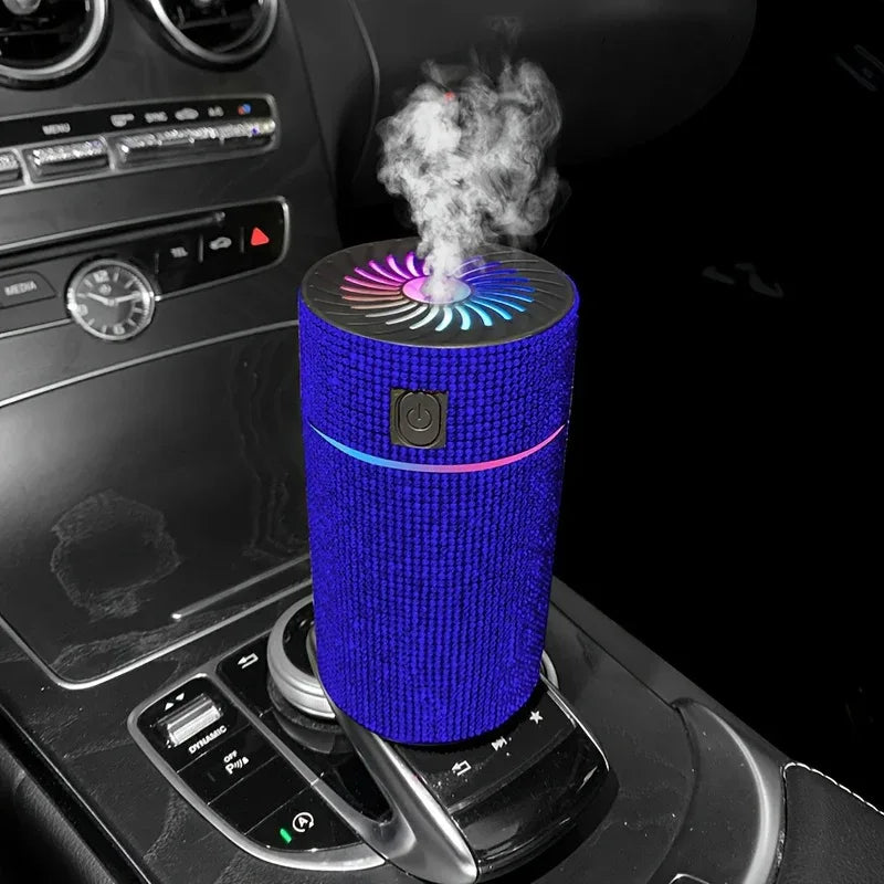 Luxury Rhinestone Car Diffuser Humidifier | Car Accessories | - Shoppix