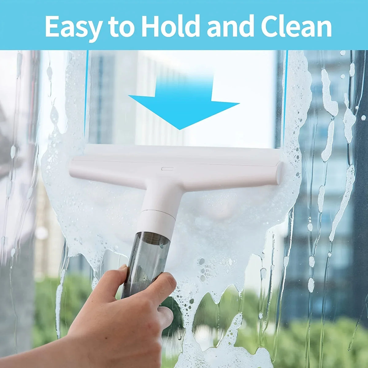 Squeegee Window And Glass Surface Vacuum