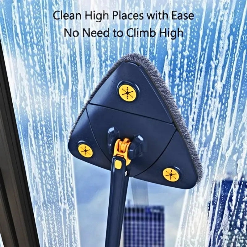 Triangle Mop Set with 360 Degree Rotation | Cleaning Supplies | - Shoppix