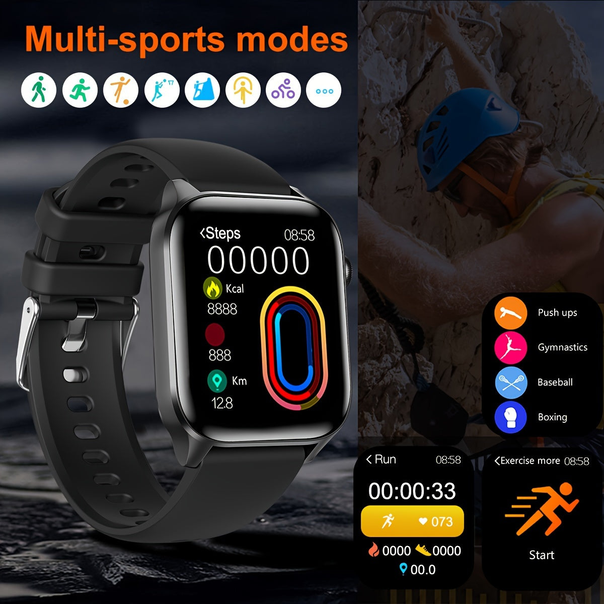 Stylish Full Touch Screen Smartwatch for Active Lifestyles | Smart Watches | - Shoppix