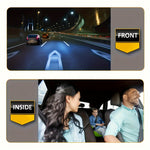 Complete Protection On Every Drive: Dual-Lens Dash Cam with Night Vision | Dash Cams | - Shoppix